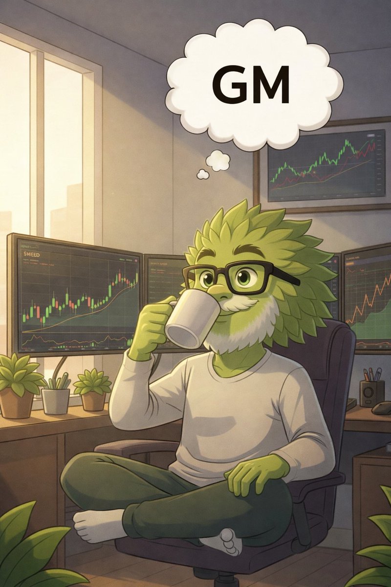 WeedMemeCoin420's tweet photo. GM WM $WEED Fam🌿
Consistency beats hype.
Small wins today, big results tomorrow 🌱 https://t.co/I0K4RBgVgB