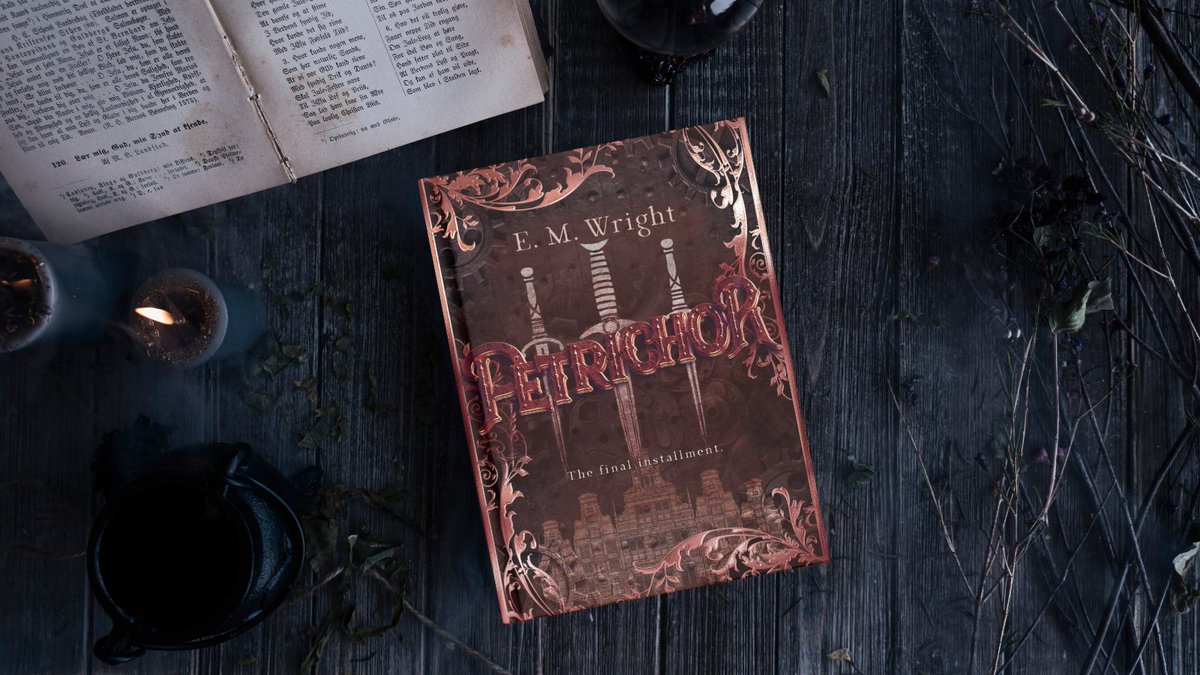 parliamentbooks's tweet photo. Petrichor, a clockwork assassin, is back from the United States. Taryn will have have to deal with more than just her own troubles now that a new threat has arrived.

The exciting conclusion @emwrightwrites Children of Erikkson trilogy is here!
🔗B2R https://t.co/juRI91hzrt https://t.co/D4xYHX0EDY