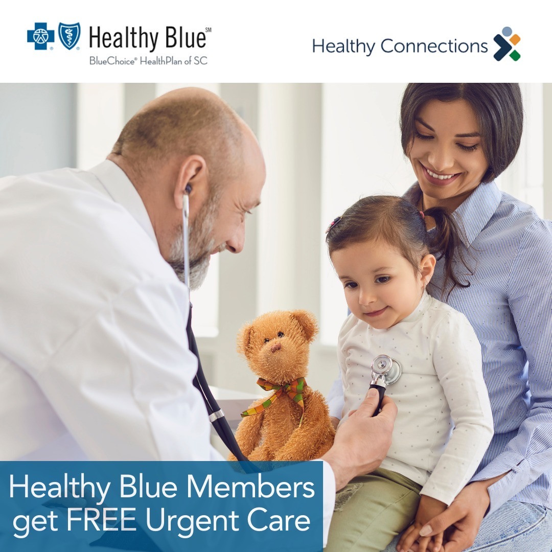 HealthyBlueSC's tweet photo. #DYK you get free urgent care? Many people think the only way to get care fast is the emergency room (ER). Our members have another choice. You can go to an urgent care center near you, and there is no copay. Just be sure your condition is not life-threatening. https://t.co/R19XAIkMz2