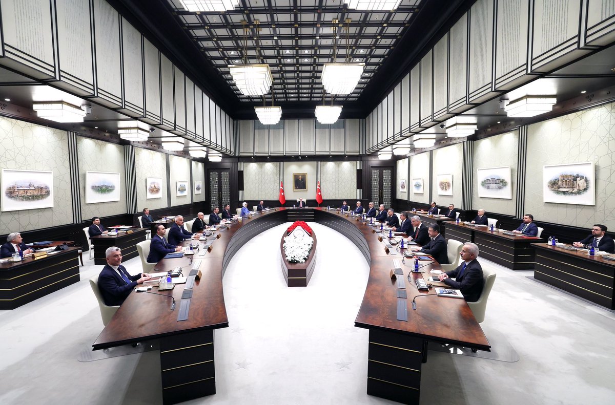 The Presidential Cabinet convened under the chairmanship of President <a href="/RTErdogan/">Recep Tayyip Erdoğan</a> at the Presidential Complex.