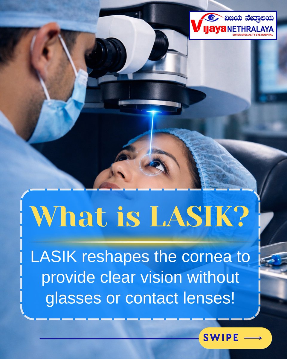 VijayaEyecare's tweet image. ✨ Still using glasses? Wake up to clear vision with LASIK. 👁️

✔️ Quick &amp;amp; painless | Fast recovery | Long-term solution

18+ with stable vision? You may qualify!
👉 Book now: +91 78924 92098
🌐 vijayanethralaya.com

#LASIKBangalore #FreedomFromGlasses #vijayanethralaya