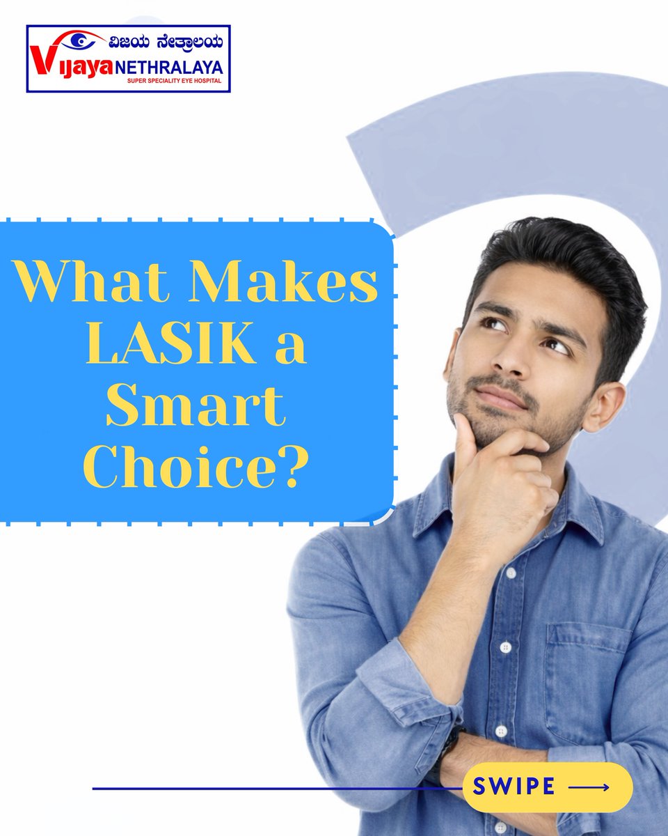 VijayaEyecare's tweet image. ✨ Still using glasses? Wake up to clear vision with LASIK. 👁️

✔️ Quick &amp;amp; painless | Fast recovery | Long-term solution

18+ with stable vision? You may qualify!
👉 Book now: +91 78924 92098
🌐 vijayanethralaya.com

#LASIKBangalore #FreedomFromGlasses #vijayanethralaya