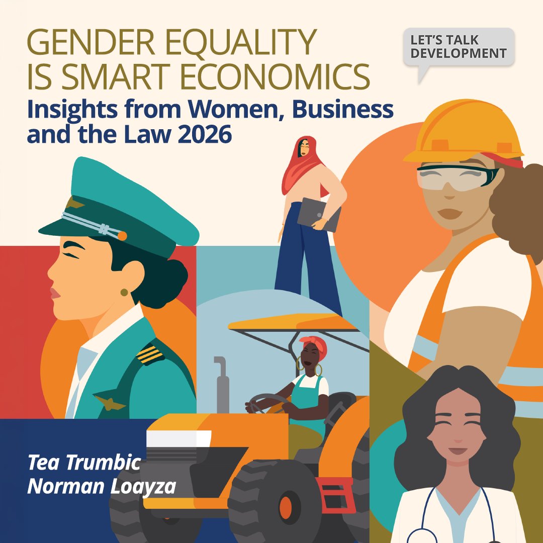 Closing the gender activity gap could raise GDP by up to 20%. Yet many economies still hold women back in law and practice. New Women, Business and the Law 2026 data reveals where barriers remain—and what reform looks like. 

More in our new blog: ➡️ wrld.bg/yBYw50YvySo