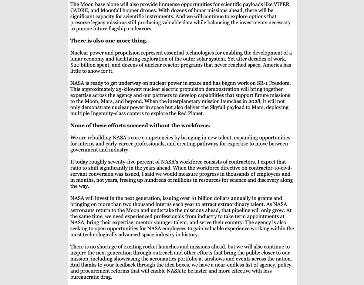 NASA Administrator Jared Isaacman tweet media