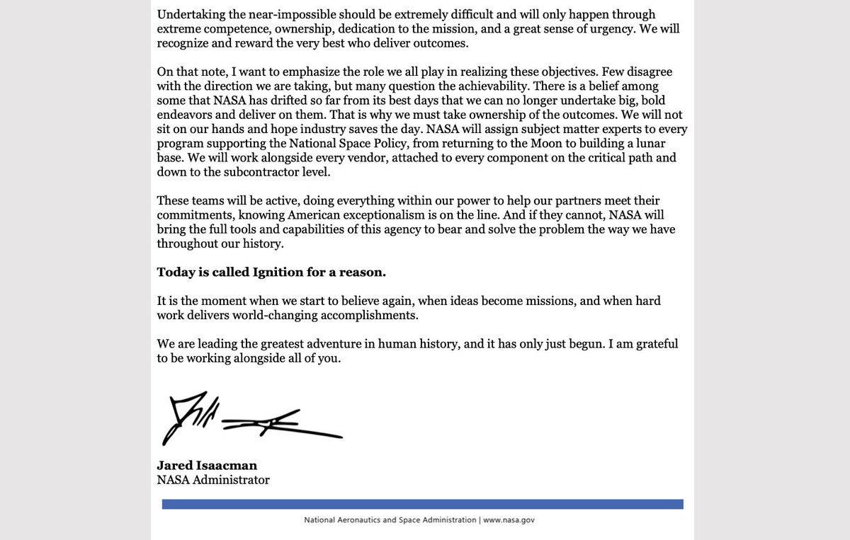 NASA Administrator Jared Isaacman tweet media