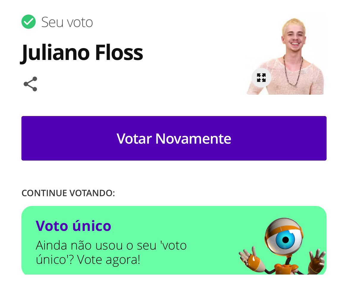 natinatiini's tweet photo. @amarinasena @julianofloss Votei diva, pra ele matar a saudade https://t.co/pYgMWVw1uP