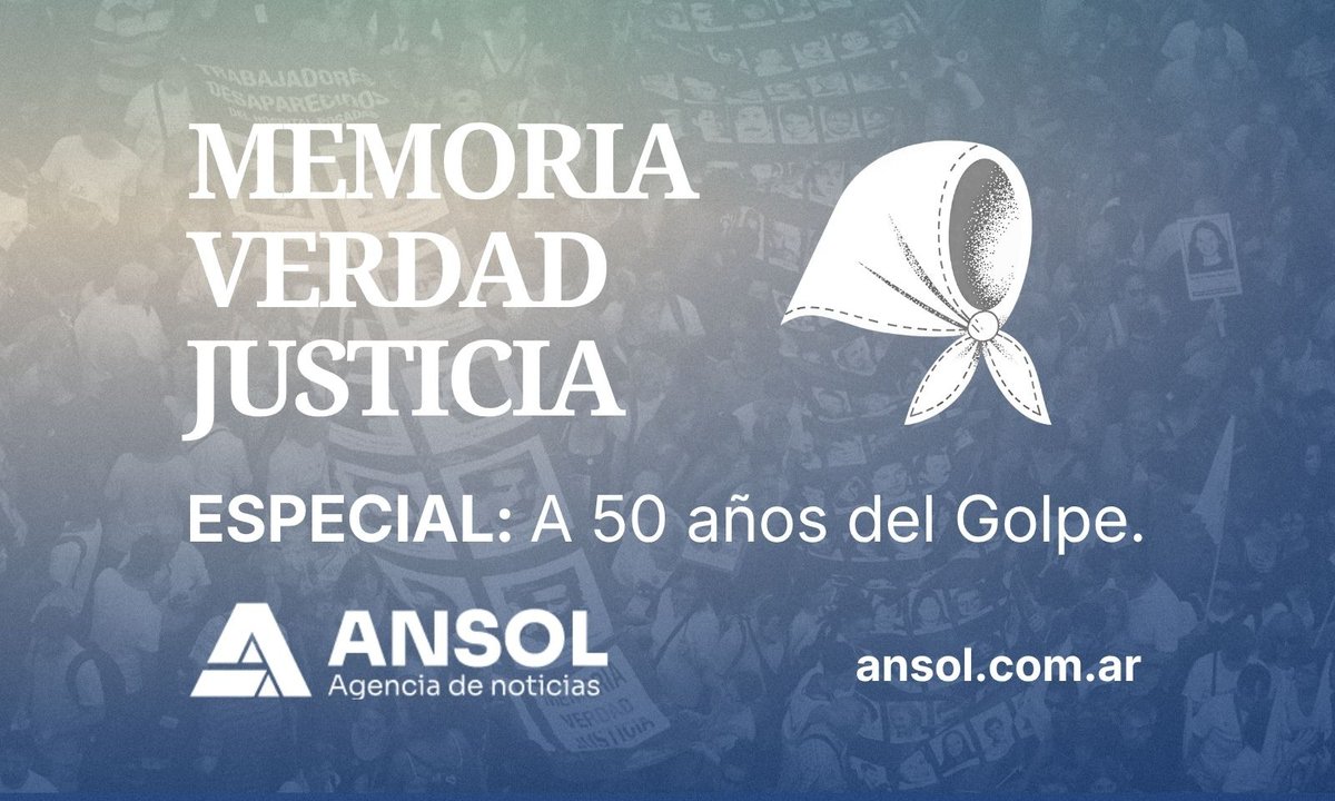 ansolnoticias's tweet image. #Especial24M
Reunimos historias y reflexiones que muestran la resistencia, la supervivencia y la reconstrucción democrática

Recordar y fortalecer el trabajo colectivo, la solidaridad y la democracia hoy

#Memoria #Verdad #Justicia y #Cooperación
➕ansol.com.ar 🗞️