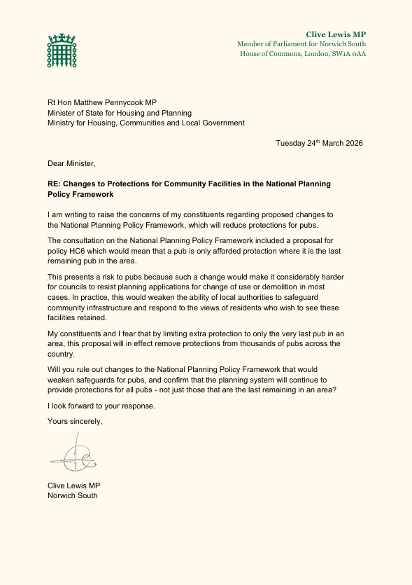 Clive Lewis MP tweet media