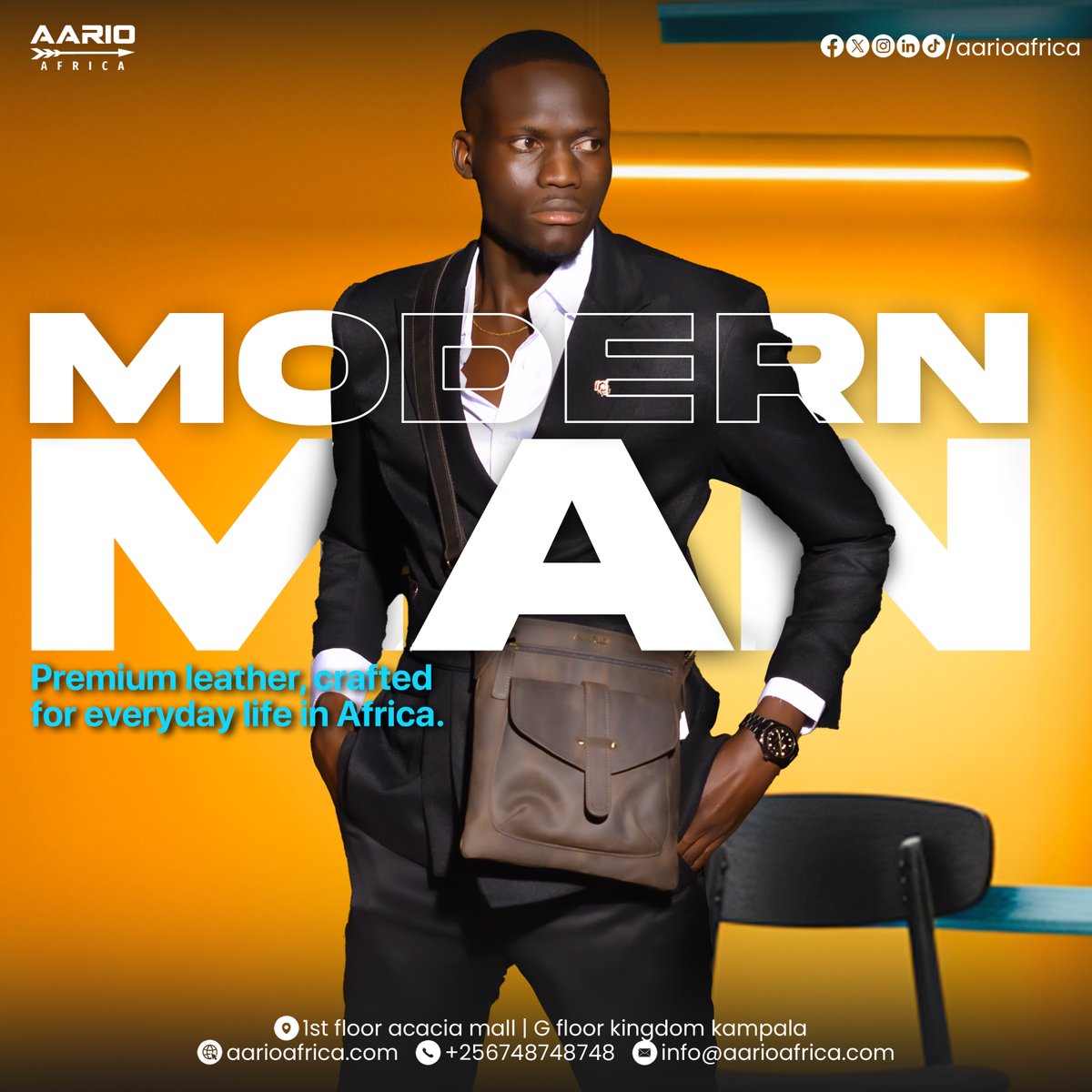 AarioAfrica's tweet image. Modern. Bold. Timeless.
Premium leather for everyday life; now delivering across East Africa. 🚚
#AarioAfrica #LuxuryDelivered #MensStyleEA #LeatherLuxury #EastAfricaFashion