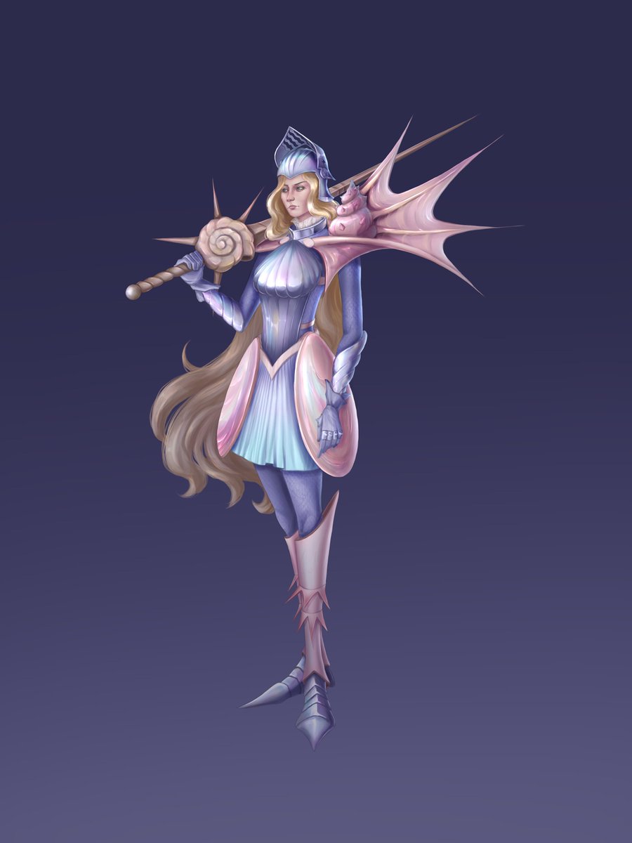 vielem_'s tweet photo. New art for the #DTIYS challenge by @kvitzori 
A very gentle and beautiful knight ⚔️🫧

#drawthisinyourstyle #artchellenge #art #digitalart #conceptart https://t.co/12jKb1alB3