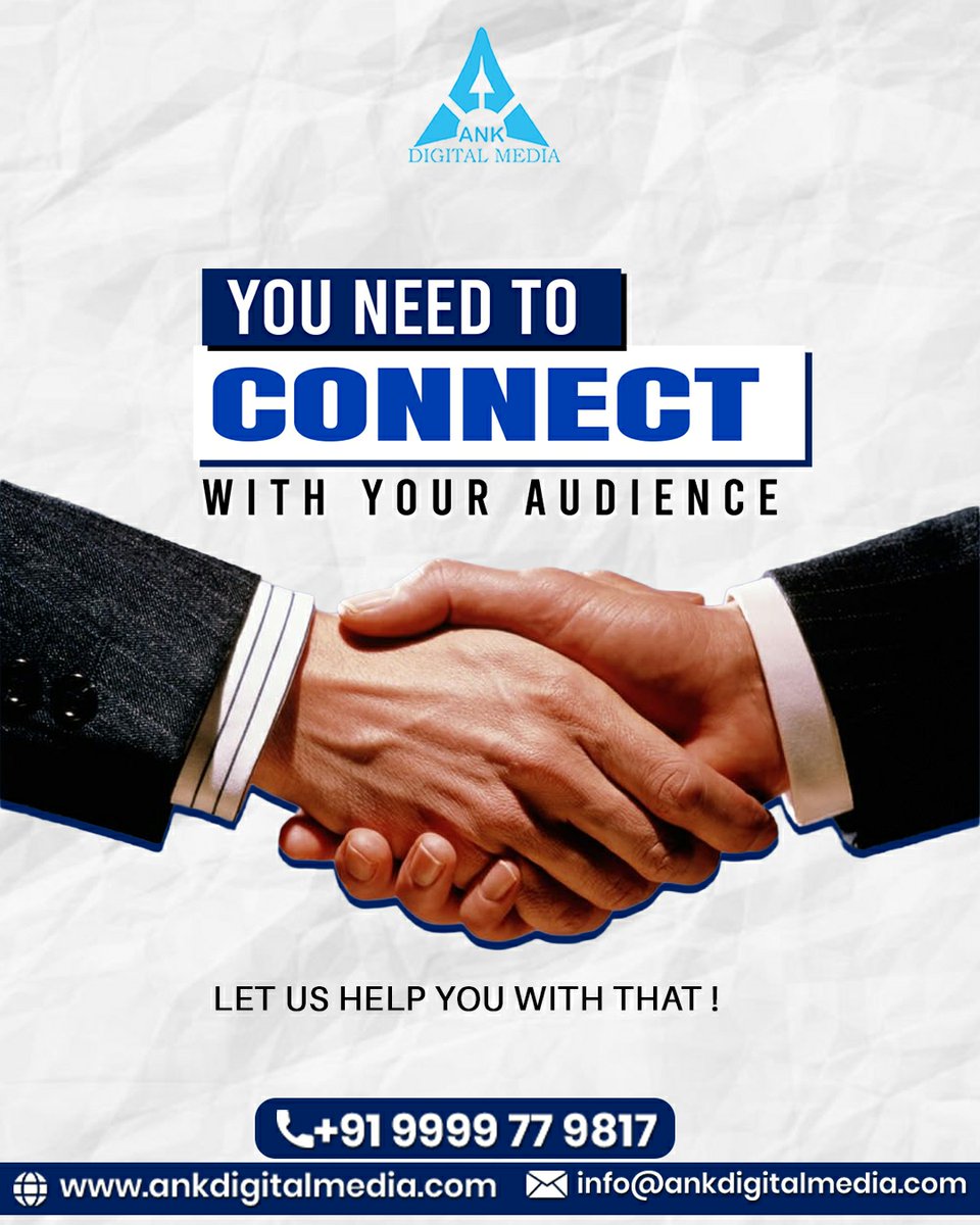 ankdigitalmedia's tweet photo. 🤝 You need to connect with your audience — and we make it happen!

In today’s digital world, connection is everything.
At ANK Digital Media, we help your brand reach, engage &amp; grow with the right strategy and creativity. 🚀
📞 +91 99997 79817
🌐 https://t.co/CS4EJU1bQX https://t.co/gejLLDOyYV