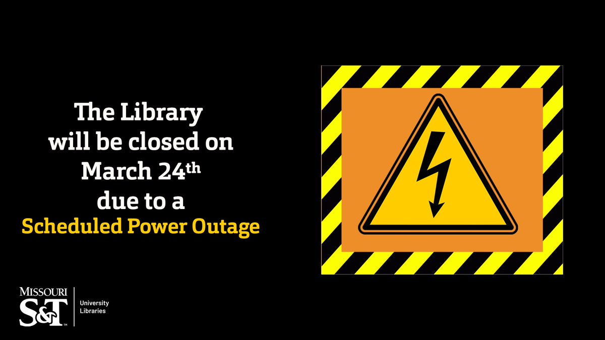SandTLibrary's tweet image. A reminder that the library is closed today, but never fear we will be back tomorrow! #sandtlibrary #poweroutage #allaccordingtoplan