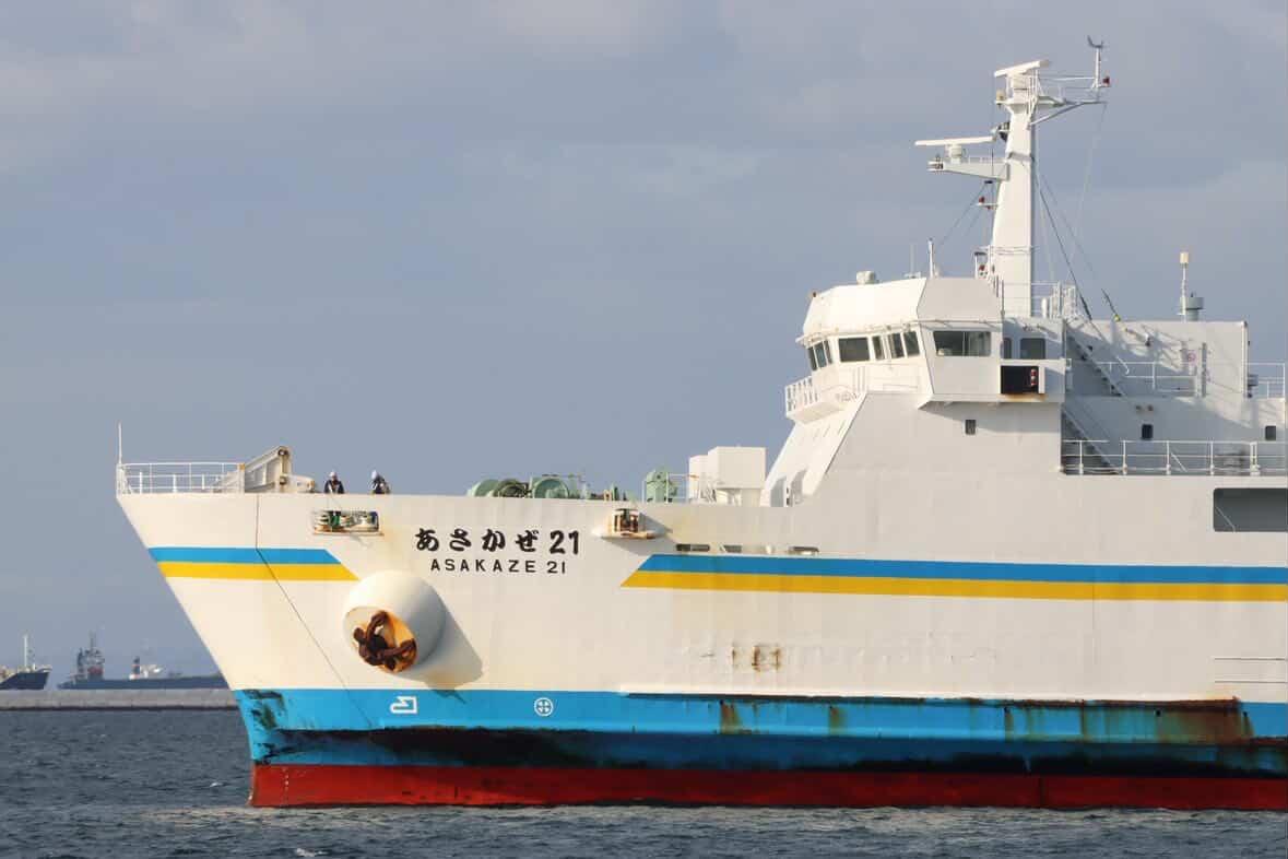 左舷前方✨】 「あさかぜ21」ビシッと！ □画像提供「海上自衛隊艦艇