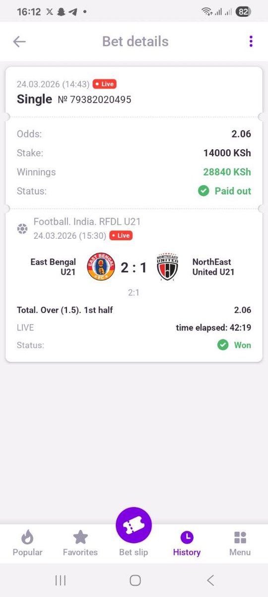 kingvas0's tweet photo. KABOOOOOOOOOOOM ✅✅✅✅✅✅✅✅ Second win of the day 🇬🇧🥳🏆

Join Betjam 🫰and be part of winning. Sign 🆙

Not yet on Betjam ?
Signup — https://t.co/CslCcFuNjV
PromoCode — TUTI  
APP — https://t.co/kc0X7PcxaQ

PromoCode : TUTI gives you Upto KES 18,000 Deposits on signup https://t.co/8exx7VLWVG