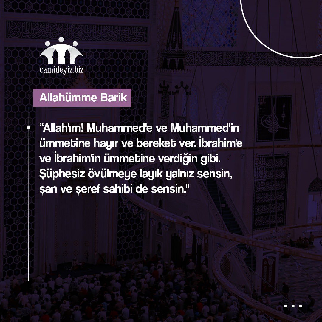 Namazda okuduğumuz duaların anlamları 🧎🏻‍♂️

🔹Sübhaneke
🔸Ettehiyyatü 
🔹Allahümme Salli
🔹Allahümme Barik