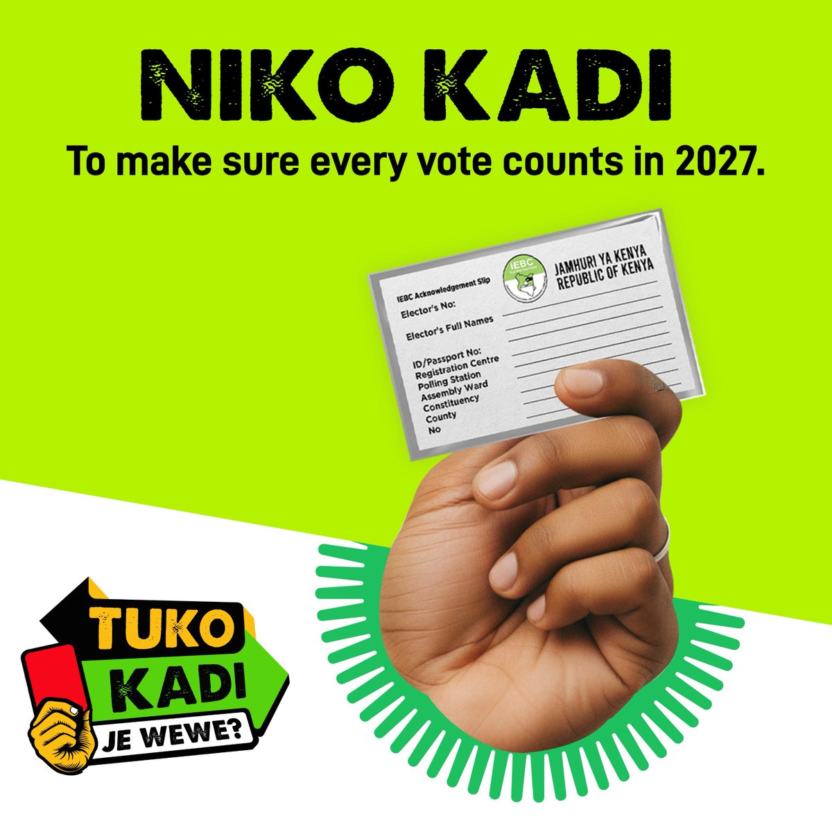 KENPAC_OFFICIAL's tweet photo. When a country fails its people, its young people will for sure revolt. This week, we have seen a surge in voter registration, with the slogan "Uko Kadi." We see Gen Z showing up in numbers as they register to become new voters.
#tukokadi #KENPAC #DiasporaDecides

Wewe UKO KADI? https://t.co/XWV6lfm0Bw