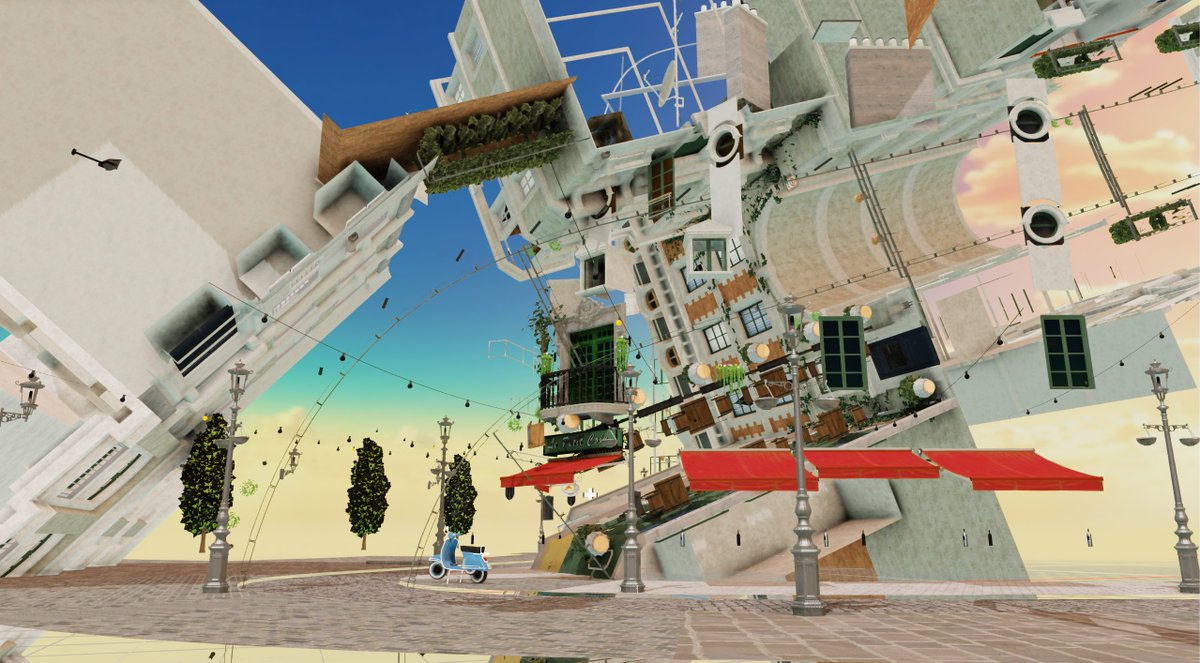 Transform matrix update optimization gone wrong. Bistro cafe turned into Inception :)