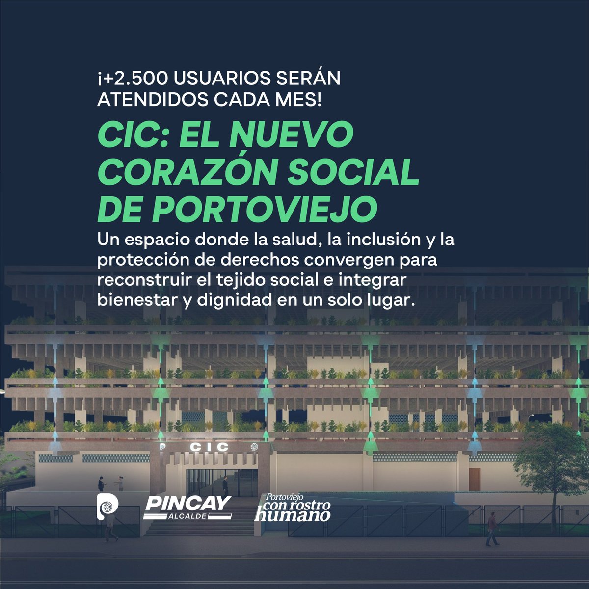 PortoviejoGAD's tweet photo. ¡+2.500 usuarios serán atendidos cada mes!

El Centro Integral Comunitario (CIC) generará oportunidades con salud, inclusión y protección de derechos. https://t.co/7JmSJ4YuuE