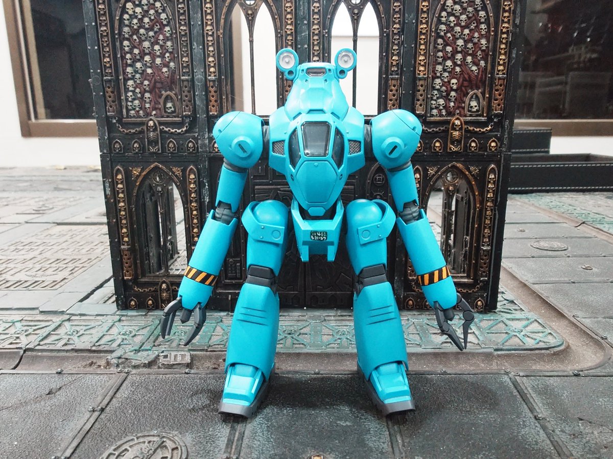 DSK1484's tweet photo. MODEROID 1/60 ボクサー完全！
現場レイバー３体そろった！ https://t.co/ZMtDu5gOlV