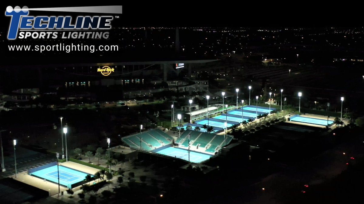Sports_Lighting's tweet photo. Techline Sports Lighting is proud to partner with Miami Hard Rock Stadium and Tennis Complex to light the Miami Open, going on now! Check https://t.co/53yuFCOrgz to see how we can partner with you! https://t.co/SWpllN6FaQ