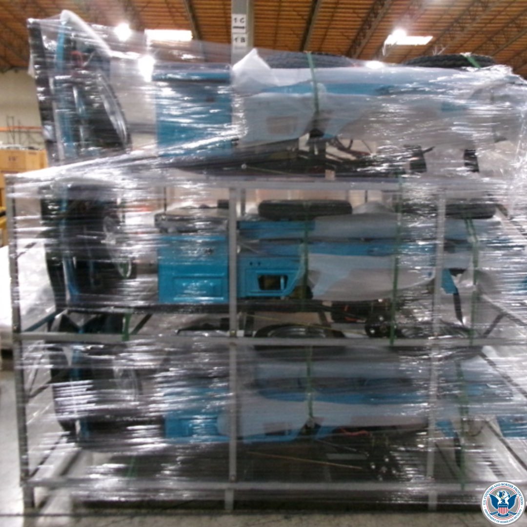 DFOSeattle's tweet image. Tacoma @CBP discovered a shipment manifested as a "Home Use Seat." The commodity consisted of equipment with a higher value than listed. The falsely manifested shipment was seized, and the attempt to deprive the U.S. gov of more than $85,000 in revenue prevented. #BorderSecurity