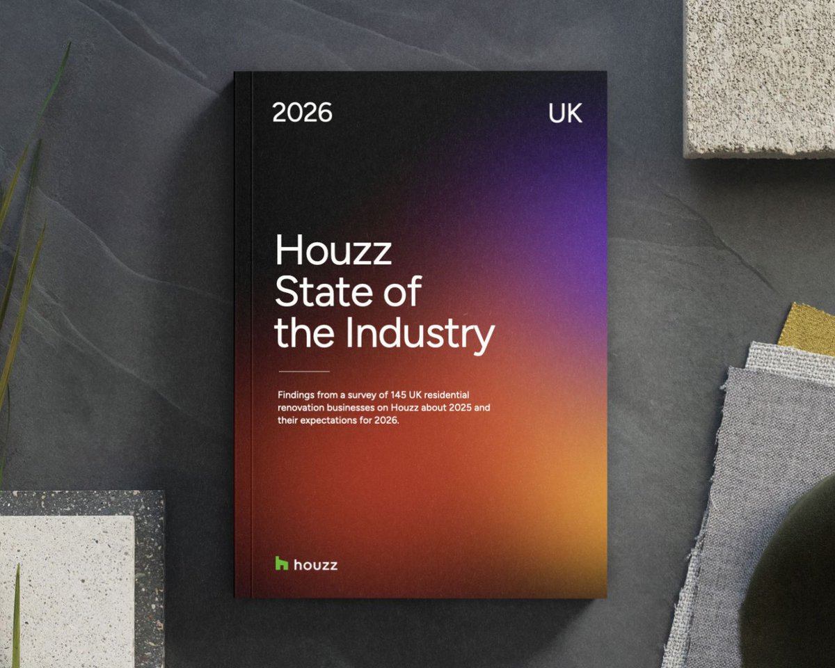 kitchensreview's tweet image. SURVEYS: Confidence gap widens in UK design sector, Houzz reveals 2026 Outlook.
bit.ly/40V8NZ0
#design #designandbuild