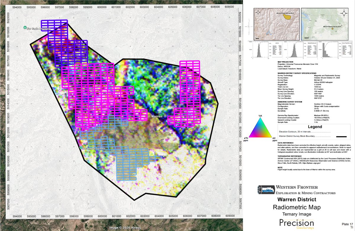 SUNNYLAND24's tweet photo. Bullish update out of $SDRC @SDRCMINING. The magnetic and radiometric test results are in—one of the key datasets institutions, government entities, and sophisticated mining investors consistently request.

This further validates what SDRC has been stating: a true district-scale system, with SDRC’s claims positioned at the convergence zone—typically where the strongest and richest mineralization occurs.

Simply put, the science is now backing what SDRC has been putting down. It also reinforces that the Company was spot on with its expansion across the district.
