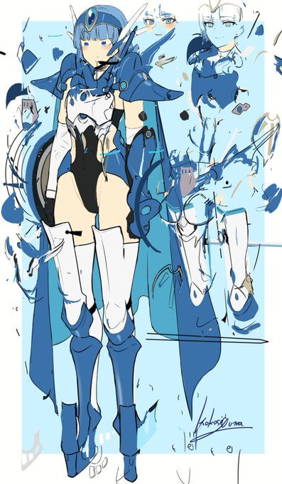 何となくで描き始めるから、レイヤー管理の余裕は無い 