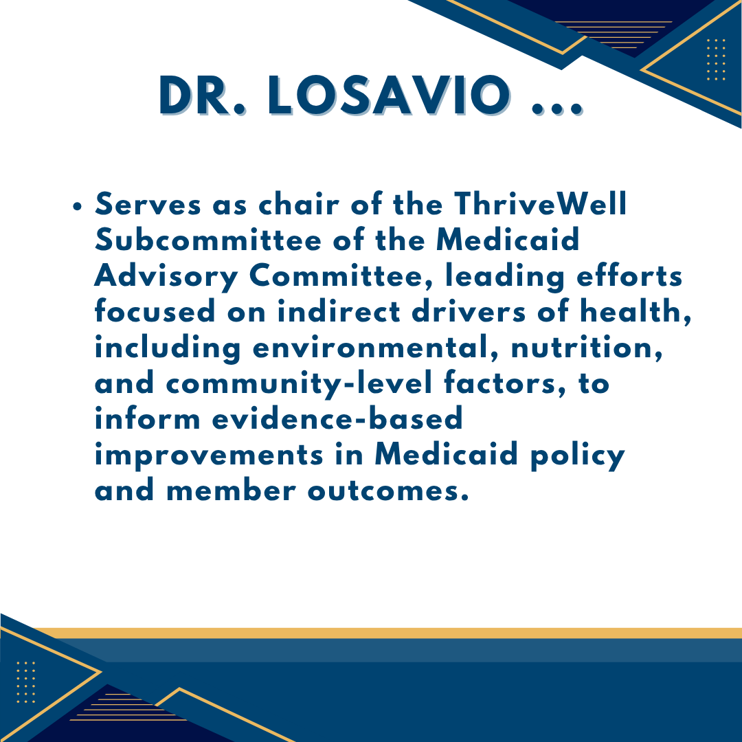 la_surgeon's tweet photo. The Louisiana Office of the Surgeon General is proud to welcome Dr. Jordan Losavio as the Assistant Secretary for the Office on Women’s Health and Community Health. With a Ph.D. in Nutrition and Food Sciences and a B.S. in Chemical Engineering, Dr. Losavio brings a unique multidisciplinary background.