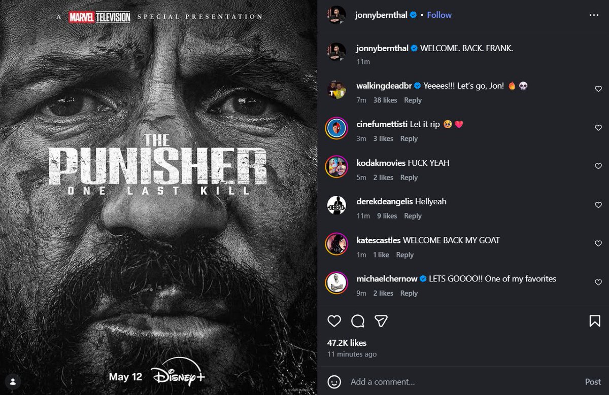 Niiiiice!  We have a title and a date! <a href="/jonnybernthal/">Jon Bernthal</a>