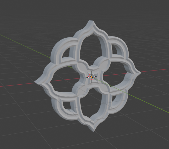 dikn_vr's tweet photo. これはふとこういうのイラレで作ったほうが楽なんだよなァ～……作れなかったっけ　ってやったら作れた飾り　ドマイナー機能なんですがIllustratorにはパスから3Dを生成する機能が存在していてobjファイルを書き出せる　マイナーすぎる https://t.co/npYdVa9Jhy