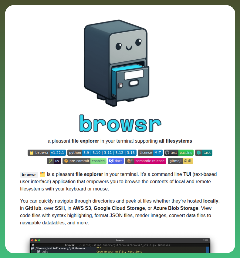 Terminal file explorer for local and remote filesystems https://t.co ...