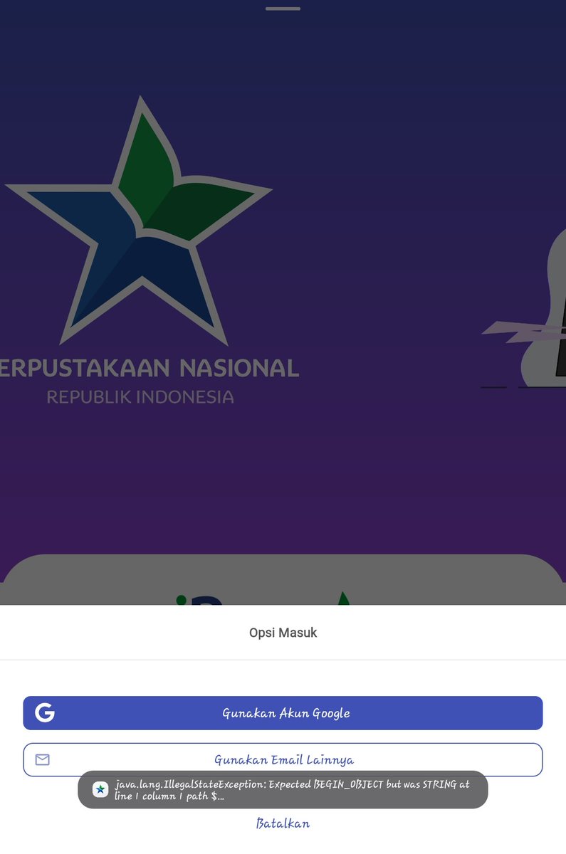 KalianLain's tweet photo. @perpusnas1 minn ini gimana ya min ga bisa loginn https://t.co/RhlvTV5Psv