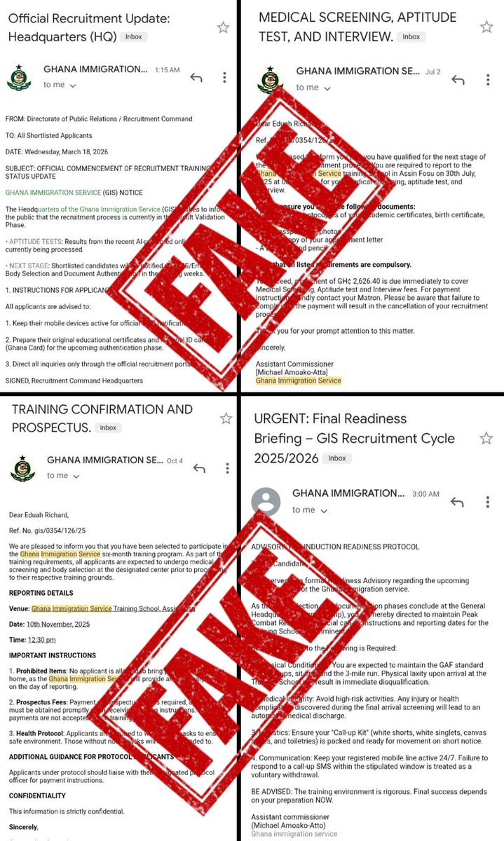 Ghana Immigration Service tweet media