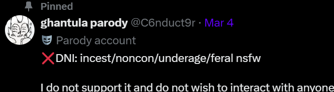 thefatpillbug's tweet photo. @razzgpt @c6nduct9r_4lt I AM NOT IN THIS LIST HELP
-actually no I am, the second one, BUT I WAS PAID A LOT OF MONEY TO DO THAT ONE https://t.co/206zPgAWQW
