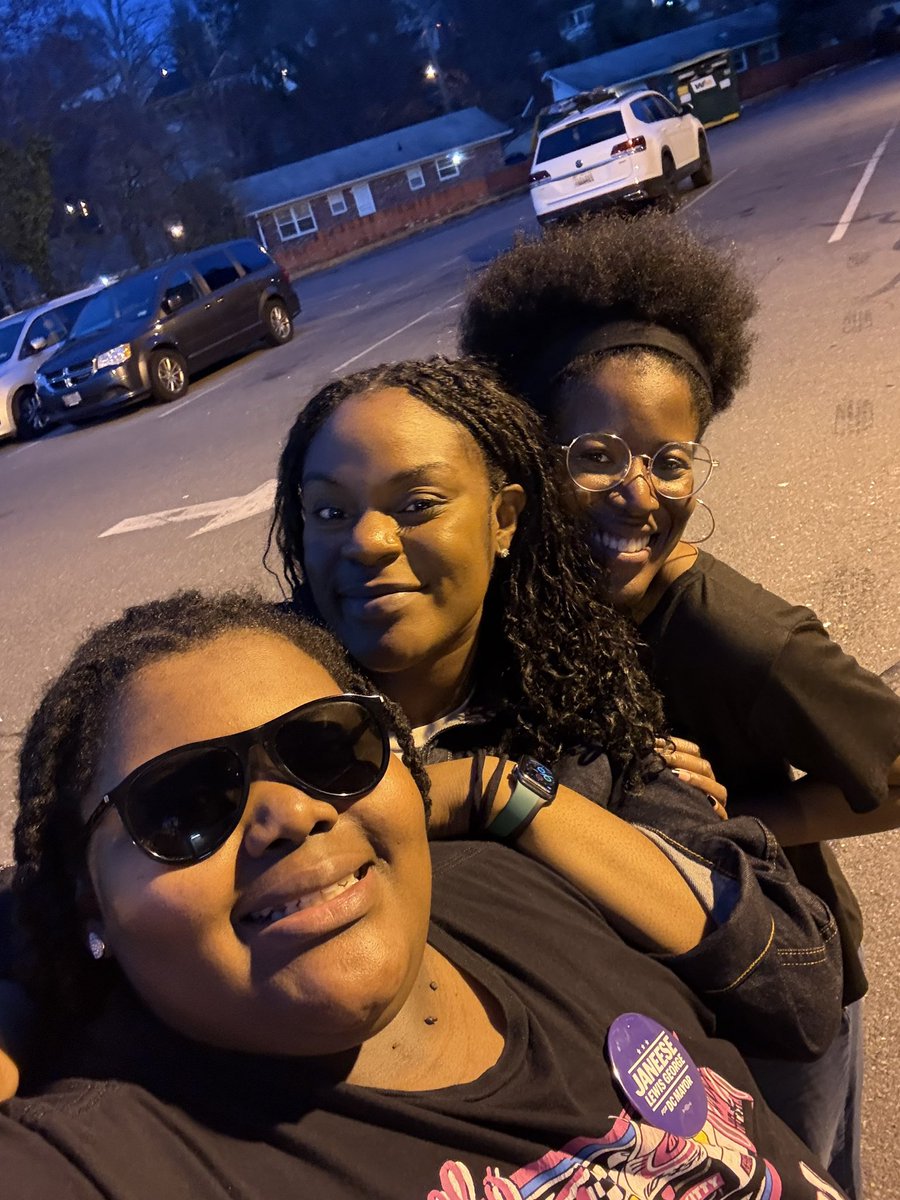 My bestie went canvassing with me in Ward 7! My friends don’t play about me 🫶