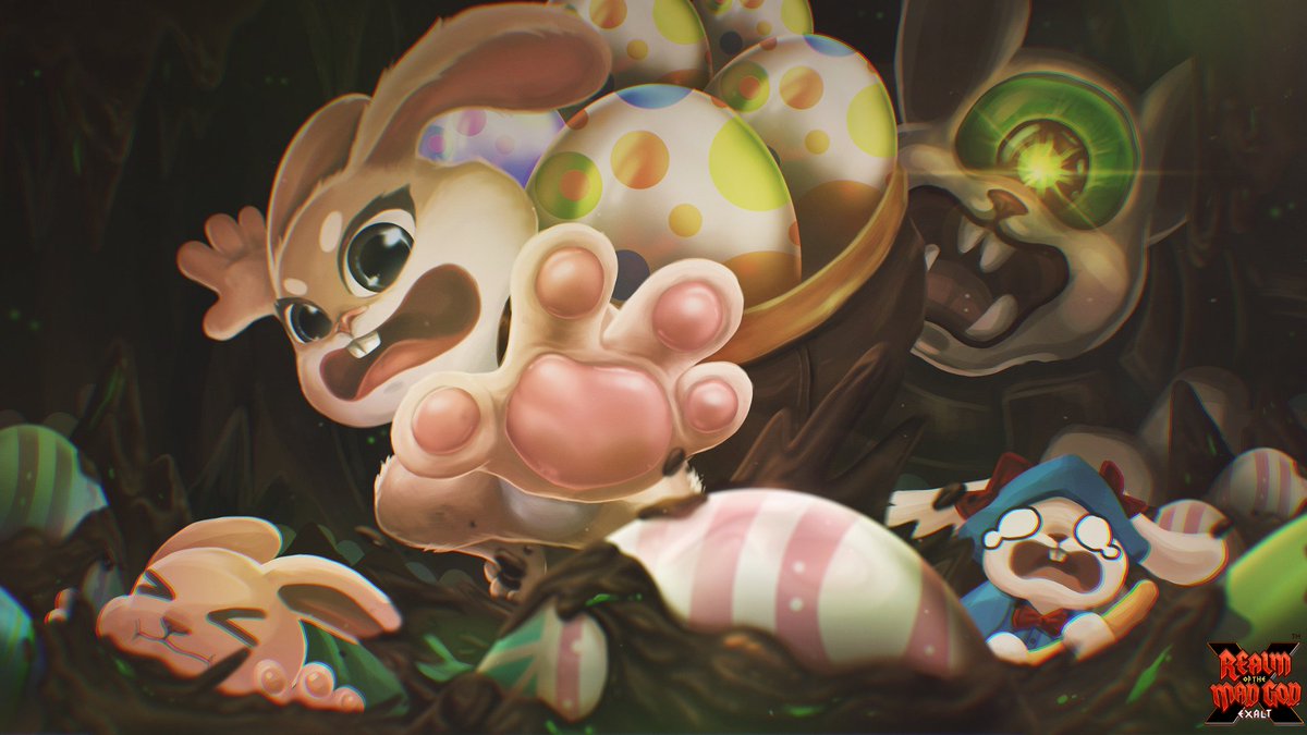 RotMG_news's tweet photo. Realmers,
Season 27 Part 2 is live 🐰
New achievements, Third Dimension rework, QoL updates + Easter event with biome, missions, rewards and more!
Jump in:
https://t.co/OWWqHh5bNb
#rotmg https://t.co/jYEZNHtkx4