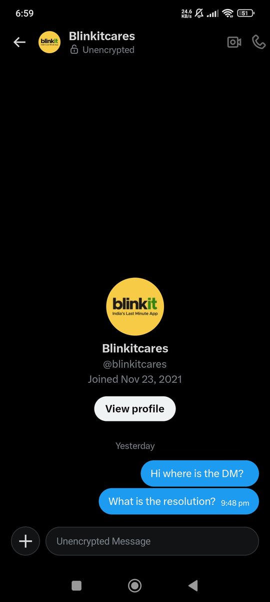 mct_indian's tweet photo. @blinkitcares @zomato @zomatocare What and where you have replied? I only see my messages to you. Why are you giving false statements? https://t.co/AuyLYJhZ2g