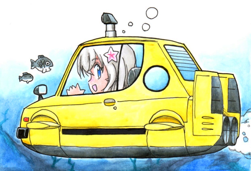 呂500(艦これ) 「でんでけでんでんで～んででで でんでけでんでんで～んででで ちゃらら～ららら～」|Norioのイラスト
