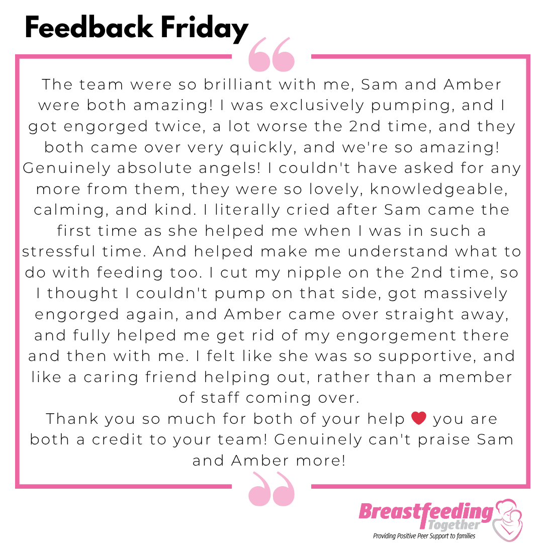 Bf2gether's tweet image. Did you know we support all parents giving breastmilk? Whether you are exclusively feeding directly from the breast, exclusively pumping, giving donor milk, or combi feeding we can support you on your journey.

#feedbackfriday #support #breastmilkpumping