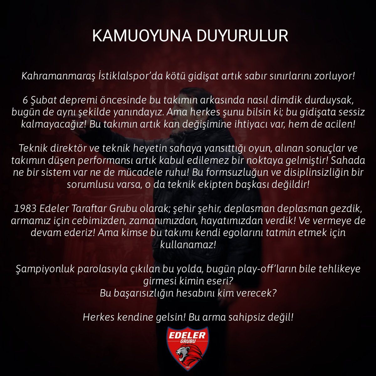 KMARASSPOR46's tweet photo. https://t.co/yAD7DCQ7Q1