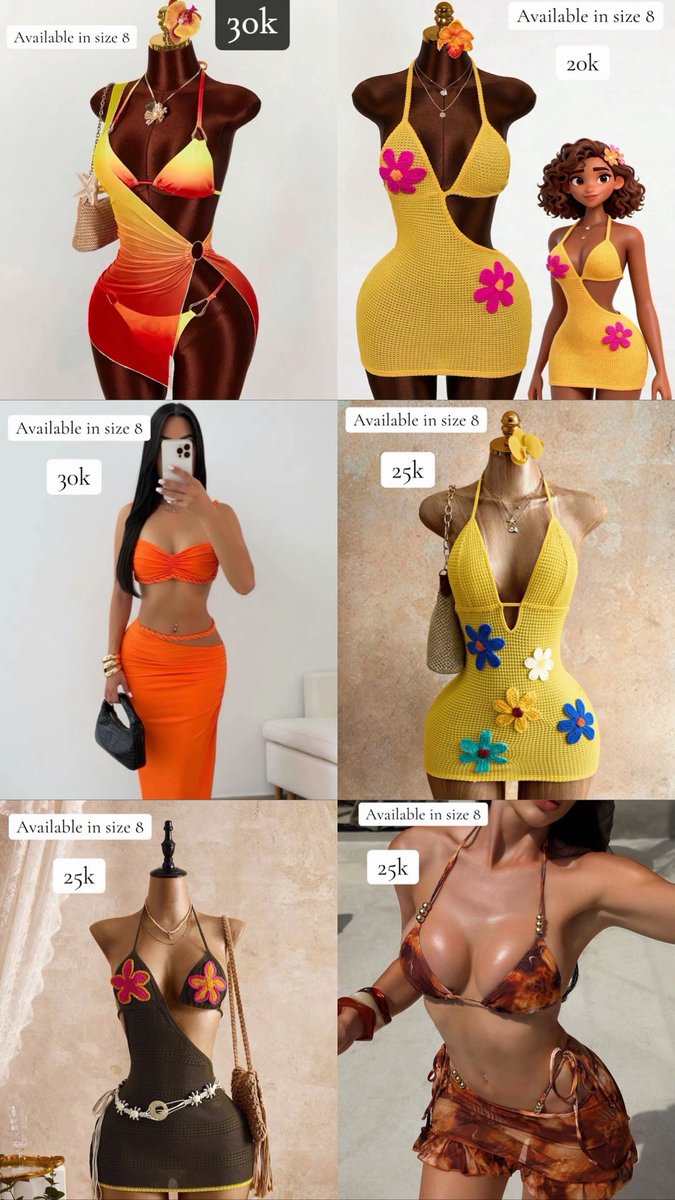 pretty_stephee's tweet photo. Hi everyone. My friend has these bikini/beach outfits for sale. 
They’re very quality and you can get it same day within Lagos 
Text @5207am_ to order or @ jibs.baybee  on Snapchat. 
Please buy 1 or 50🥹🙏 https://t.co/uifRRl6Ath