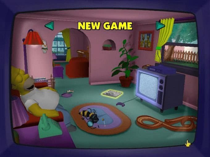 juresmccann's tweet photo. The Simpsons: Hit &amp; Run Main Menu (2003) https://t.co/sf8T06j8ei