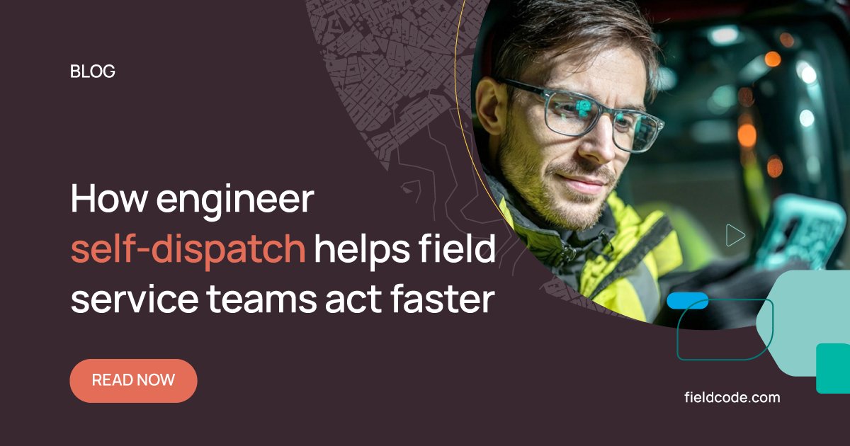 Fieldcode1's tweet photo. A schedule can be right 
and still change during the day. 

Engineer self-dispatch helps teams act on nearby work faster 
when engineers become available in the field. 

https://t.co/eDhWTYfX9e

#FieldService #FSMSoftware #Dispatch #TechnicianProductivity #Fieldcode https://t.co/DXnBRDTW4a