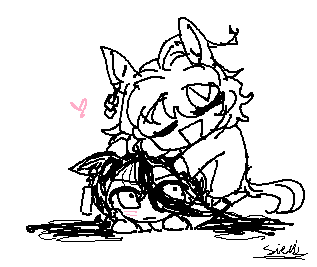 Sienihattu's tweet photo. Thank you so much for the recent support!!! I'm so happy people like my tachycafe art so much AHHHHHHHHHHHHH 
I have so SO many more ideas. PLEASE LOOK FORWARD TO IT https://t.co/hSwIW6TJkU