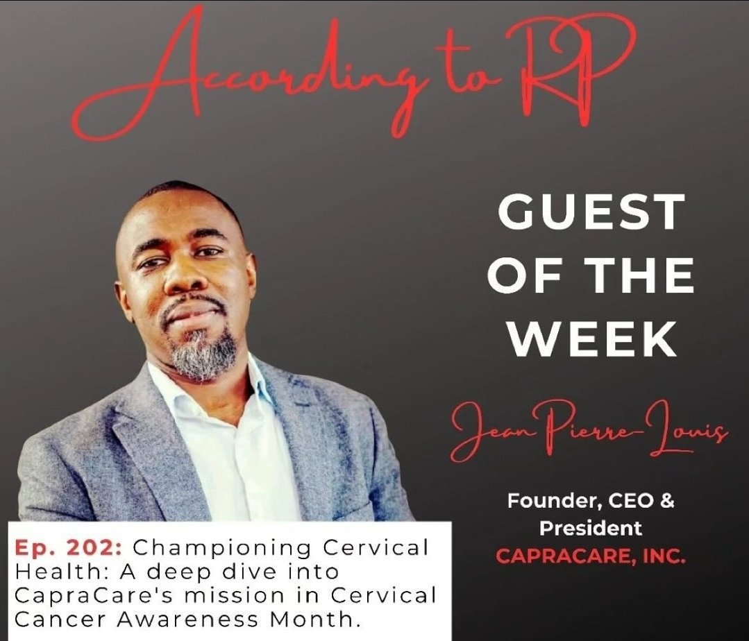 capracare's tweet photo. President &amp; CEO, Jean Pierre-Louis, shares why cervical health awareness, education, and community action matter so deeply; especially in underserved communities.
#capracare #CervicalCancerAwareness #HealthEquity #CommunityHealth #GlobalHealth #SocialImpact https://t.co/ToCKPtWdTJ