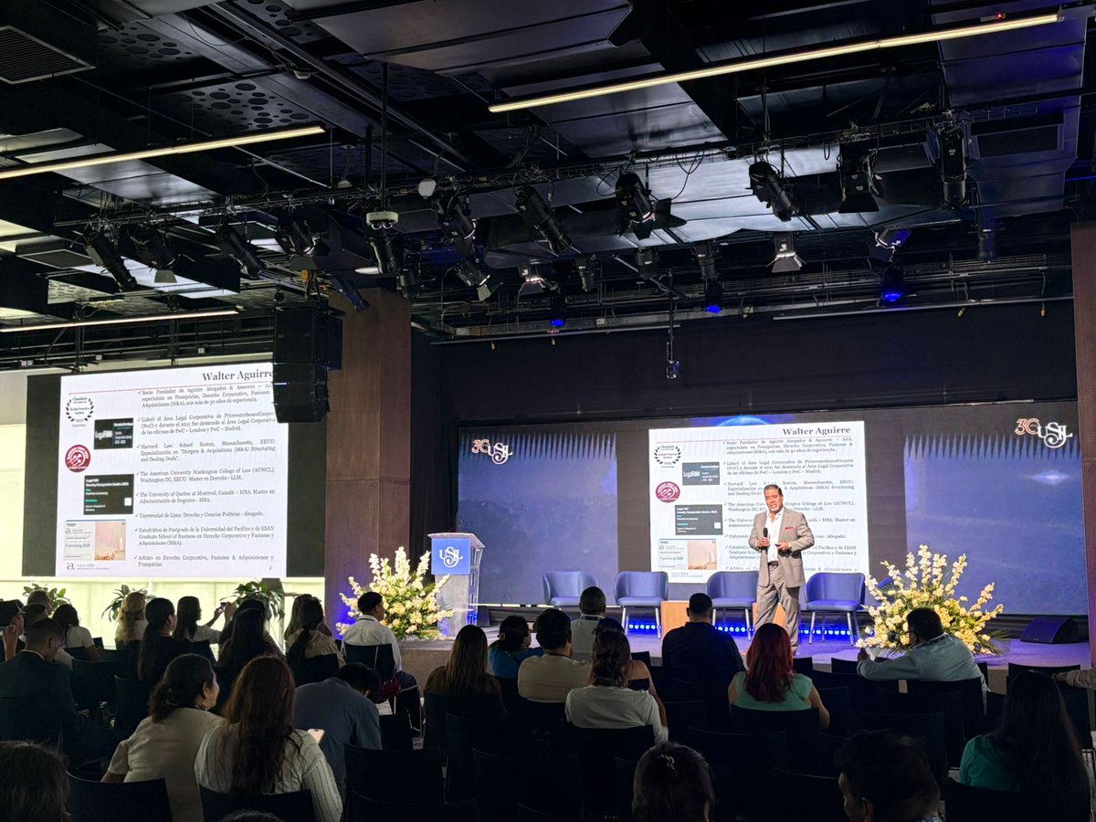 AAAabogados's tweet photo. Este 20 y 21 de marzo se realizó la octava edición de la Feria Internacional de Franquicias Perú 2026, organizada por la Cámara Peruana de Franquicias y la Universidad San Ignacio de Loyola. Walter Aguirre, socio de nuestra Firma, tuvo el gusto de participar como expositor. https://t.co/L3WWSm1QMu