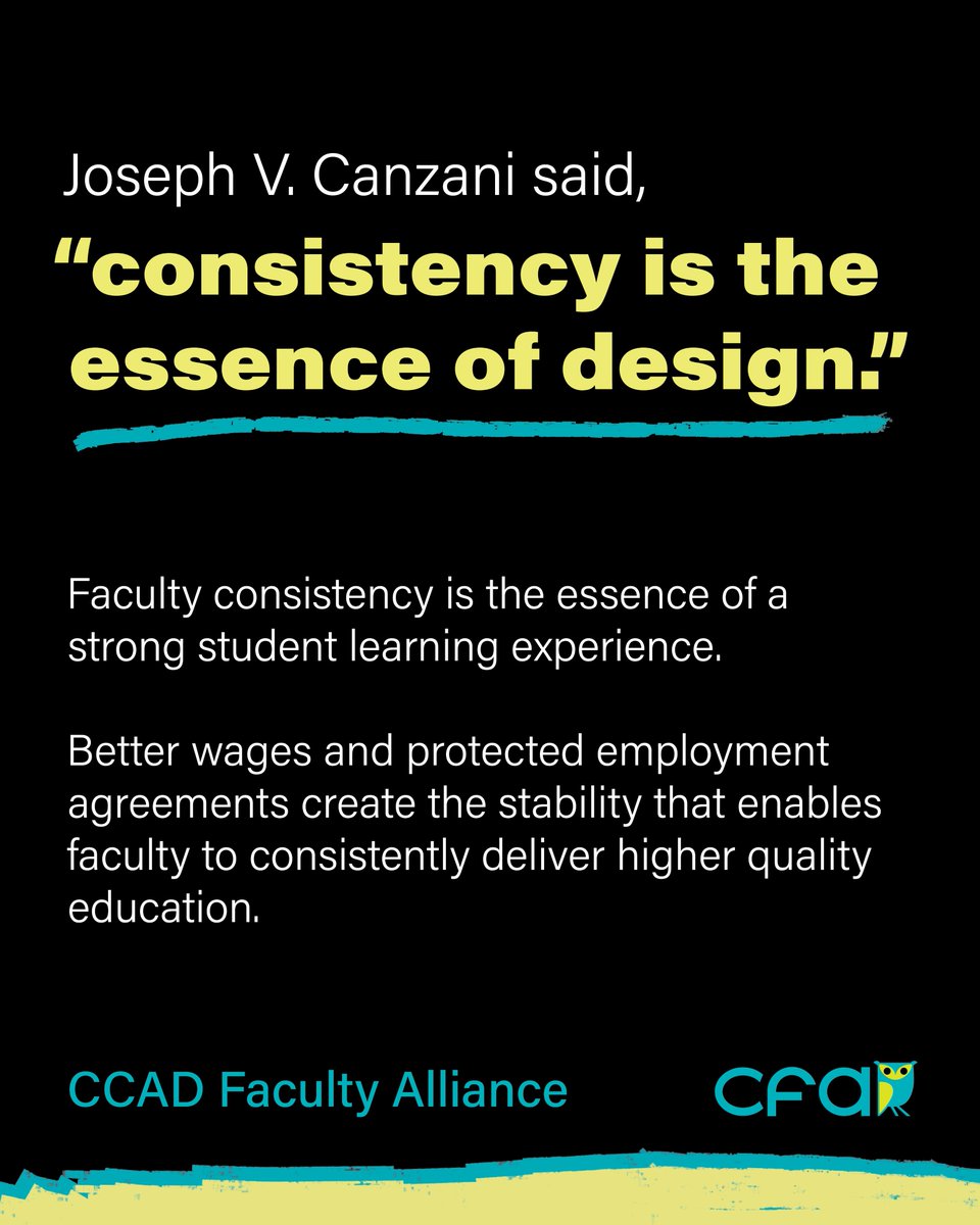 CCAD Faculty Alliance tweet media