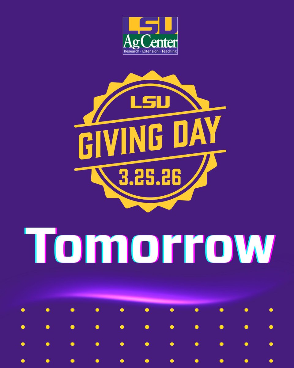 LSU AgCenter tweet media