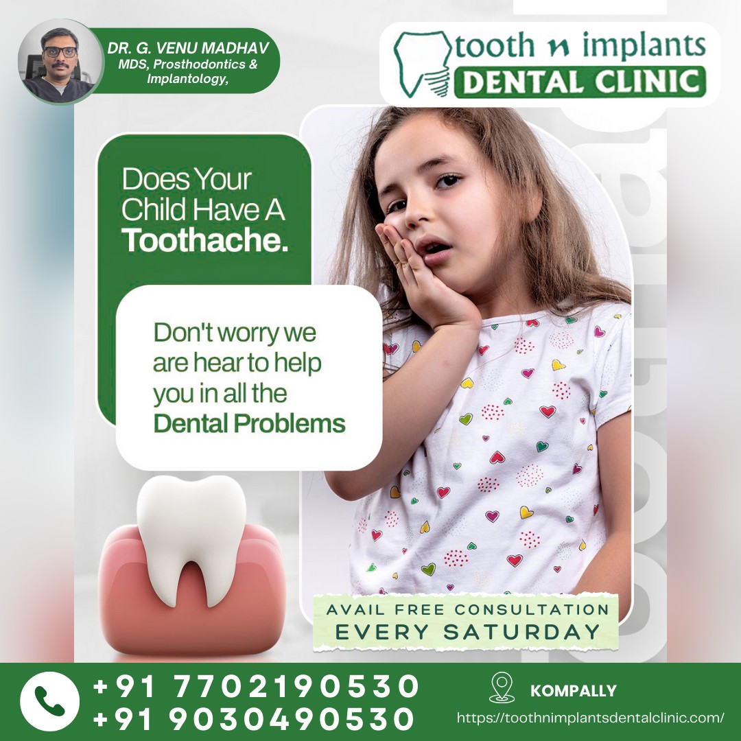 ToothnImplants's tweet image. #pediatricdentistry #childhealth #toothache #kidsdentalcare #toothnimplants #drvenumadhav #dentistinkompally #kompally #secunderabaddentist #hyderabaddentists #dentalclinic #healthysmile #oralhealth #freeconsultation #childdentist #painfreedentistry #kompallydentist #dentalcare